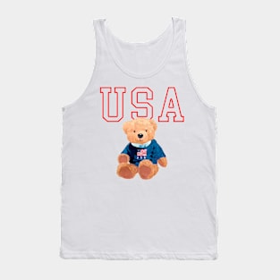 USA Bear Tank Top